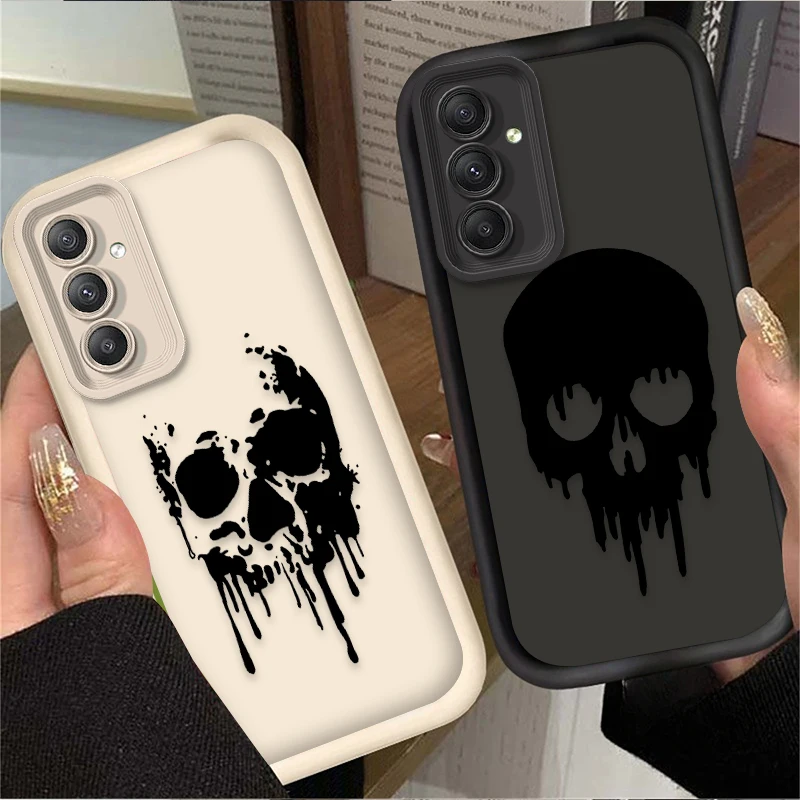 Terror Skull Hand Love Case for Samsung Galaxy S24 S23 S22 S21 Ultra Plus FE A54 A34 A14 A73 A53 A33 5G Soft Silicone Back Cover