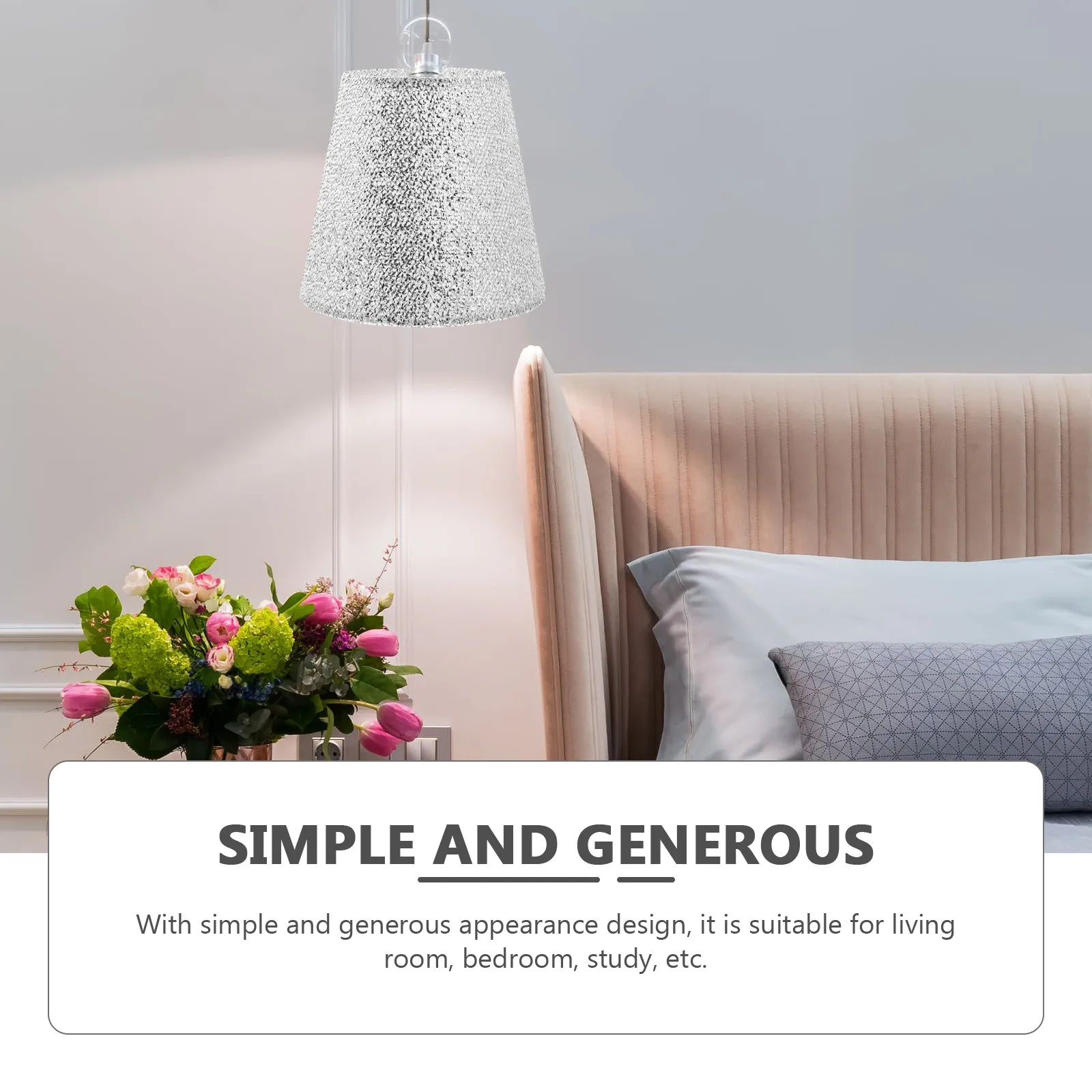 2Pcs Cloth Lampshade Creative Home Light Protector Decorative Table Light Shade for Living Room Bedroom Study Indoor Use