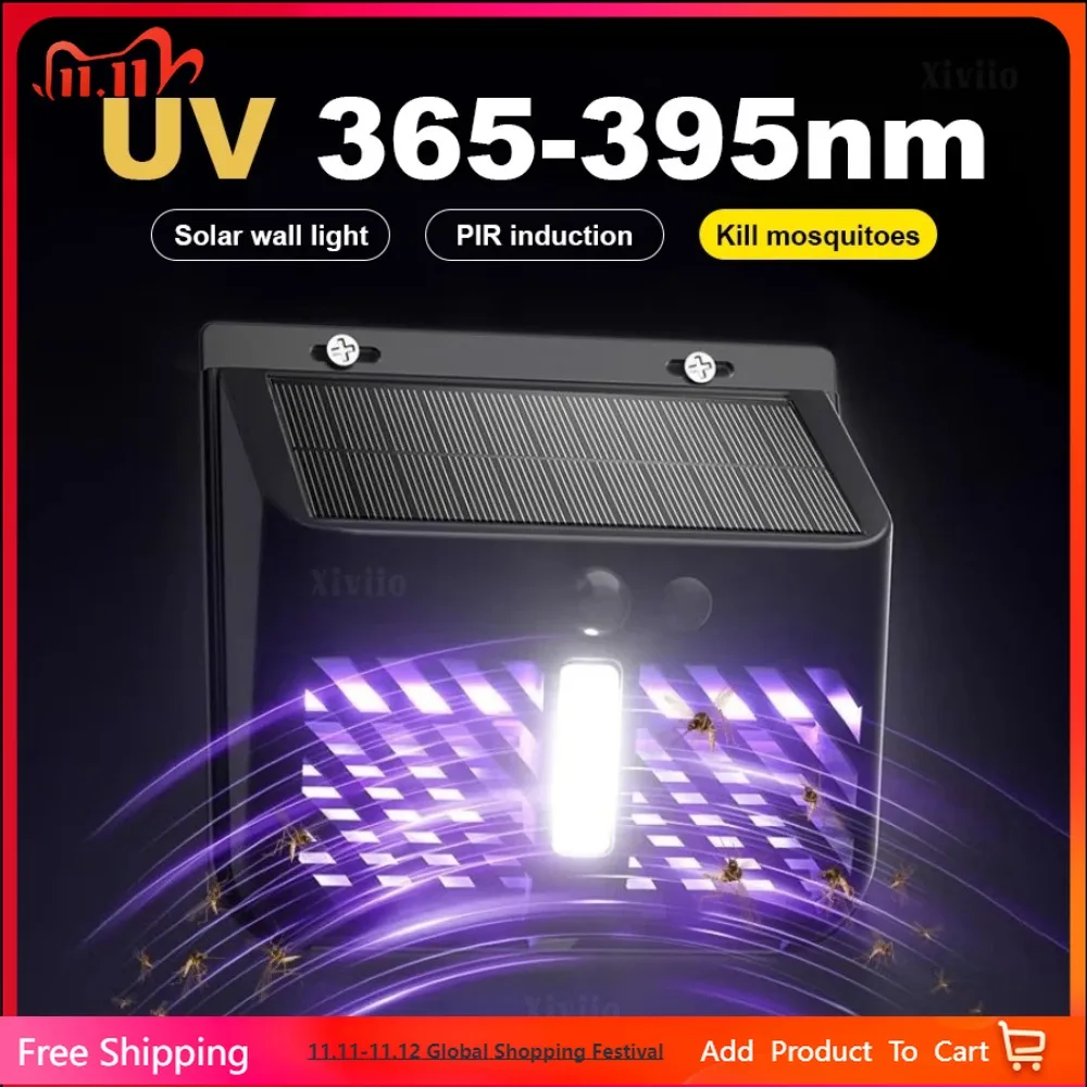 

LED Solar Light PIR Motion Sensor Wall Light Solar Lamp Outdoor Waterproof Solar Powered Sunlight Street Lamp Garden Decoration