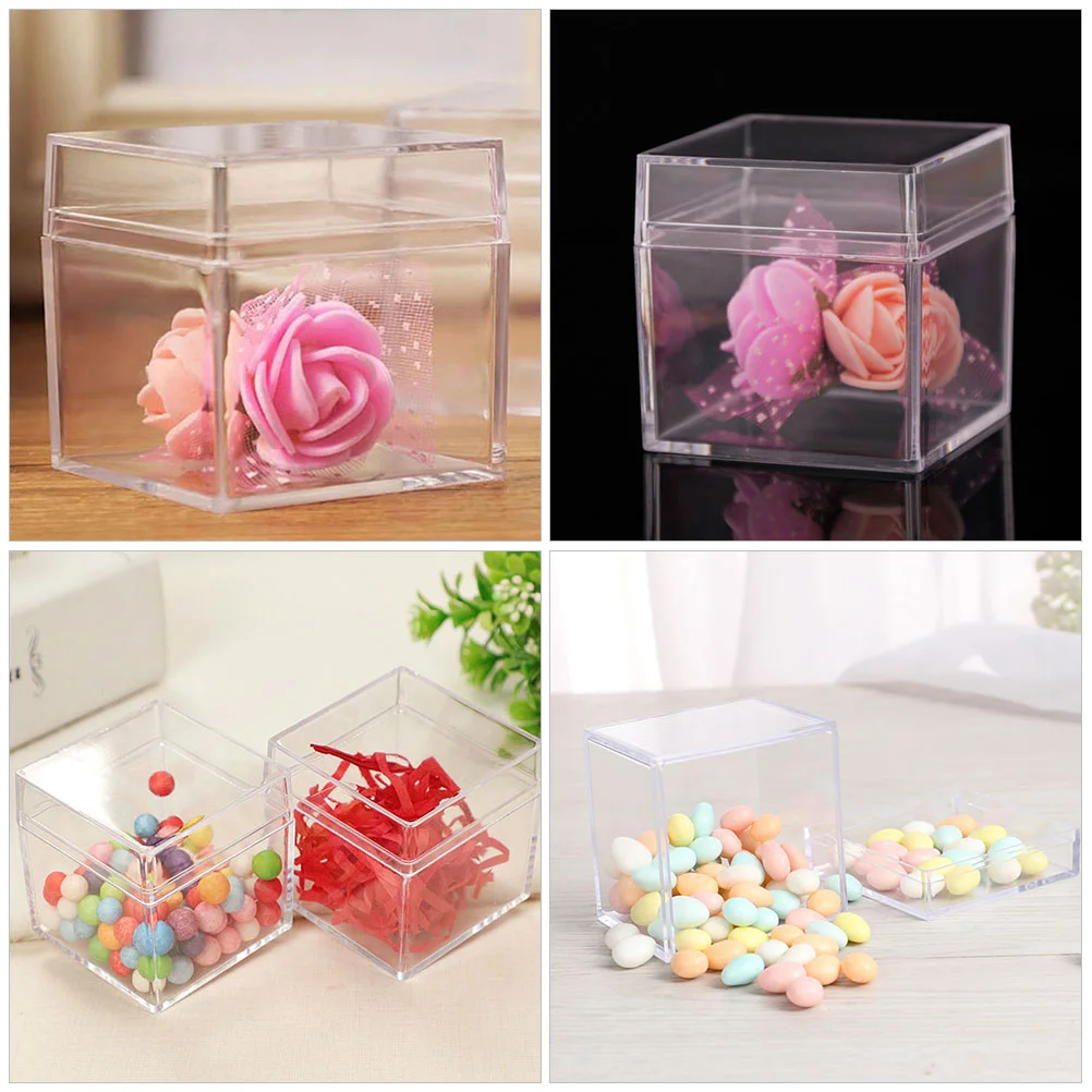 Single Cupcake Holders Toy Clear Favor Boxes Packing Transparent Jewelry Case Gift