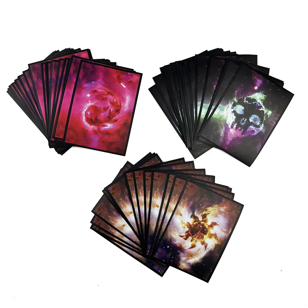 Matte Art Card Sleeves, Tampa do cartão TCG, Trading Card Sleeves, MTG YGO Jogos de tabuleiro, 66x91mm, 60 pcs