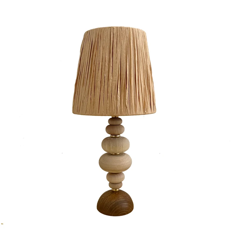 

Bed and Breakfast Cafe Art Hand-woven Japanese bedside lamp