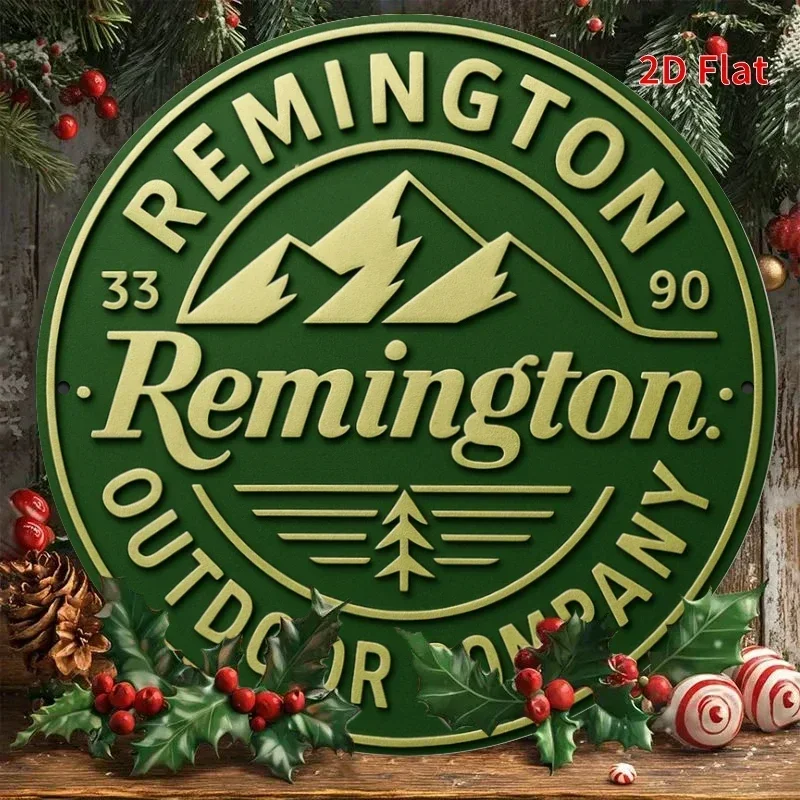 CIFBUY Vintage Rustic Remington Outdoor Funny Quote Aluminum Wall Art Waterproof Wear Resistant Decor for Porch Living Room Home