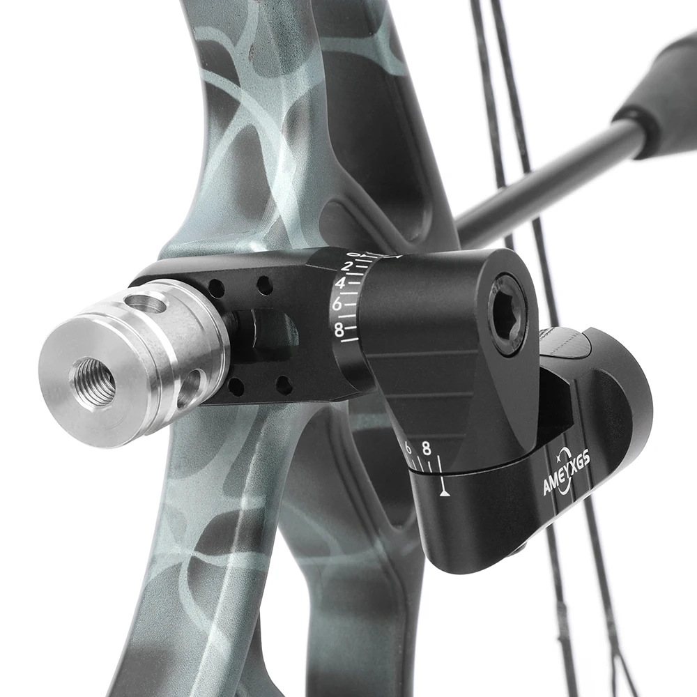 Compound Bow Stabilizer V-Bar Archery Hunting Aluminium Single Side V-Bar Bow Target Competition Shooting Balance Bar V-Seat