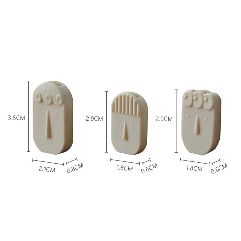 3PCS 1/6 Scale Miniature Dollhouse Mini Face Vase Mini House Decoation for Barbies Blyth BJD Doll Accessories,1