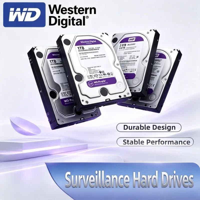 New Version WD 2.5 Inch USB3.0 External HDD 1TB-8TB Lightweight Large Capacity Mobile Hard Drive Data File Backup Storage