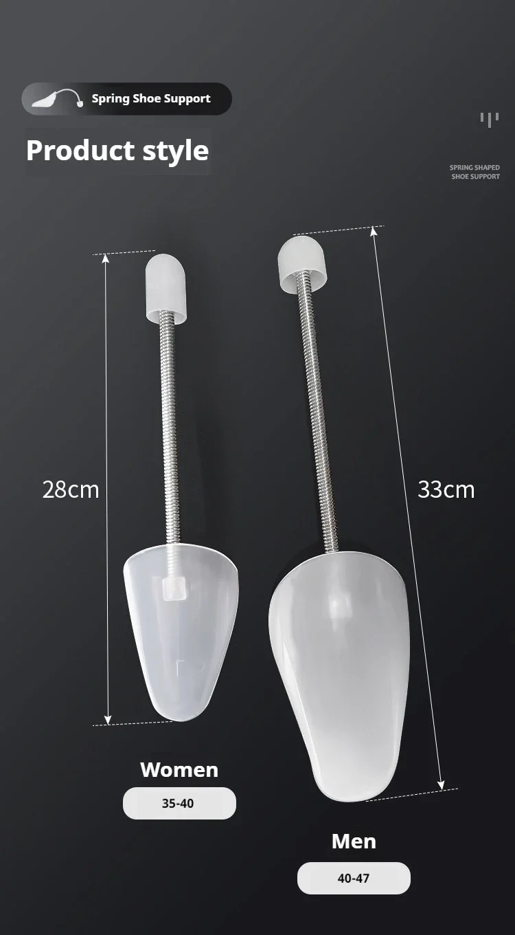1 Paar Federbelasteter, qualitativer Schuhspanner, Anti-Verformungs-Innenstütze, Schuhweiterer, Formender, knitterfreier Schuhspanner – Detail 3