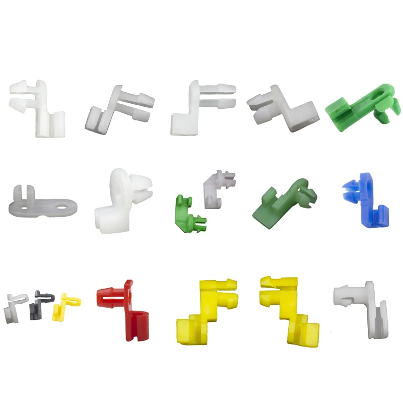 Kalili 20 Pieces Auto Universal Plastic Door Round head Lock Rod Clip Side Fasteners Retainers Car Wire Clips