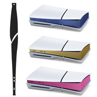 For Sony PS5 Slim Console Carbon Fiber Skin Cover Sticker Host Center Decals Game Console Playstation 5 Accessories 2025