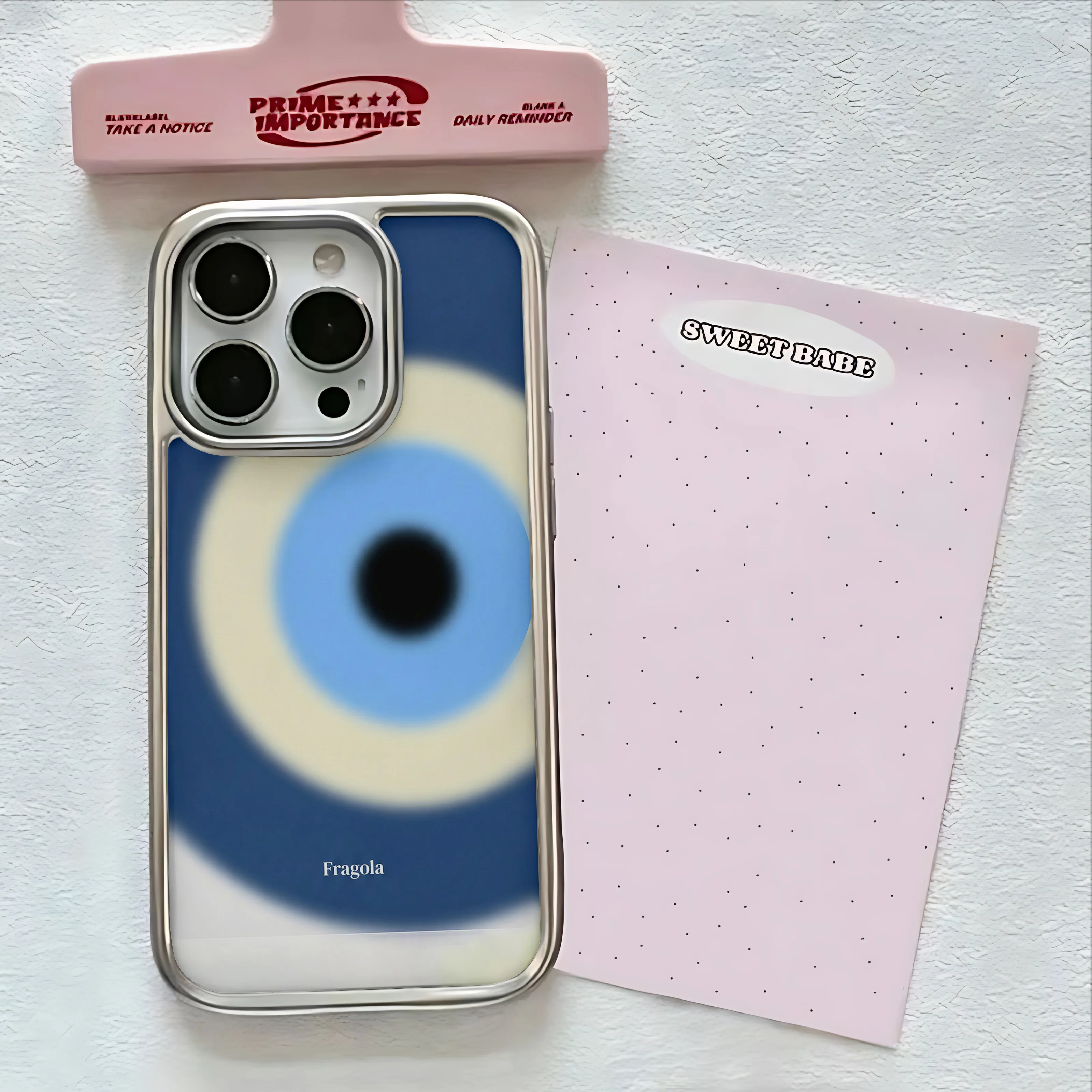 Koreanischer Stil Augen-Handyhülle für iPhone 17 16e 16 15 14 13 12 11 Air Pro Max X XR XSMAX 8 7 Plus Luxuriöse Transparente Weiche Rückabdeckung – Detail 6