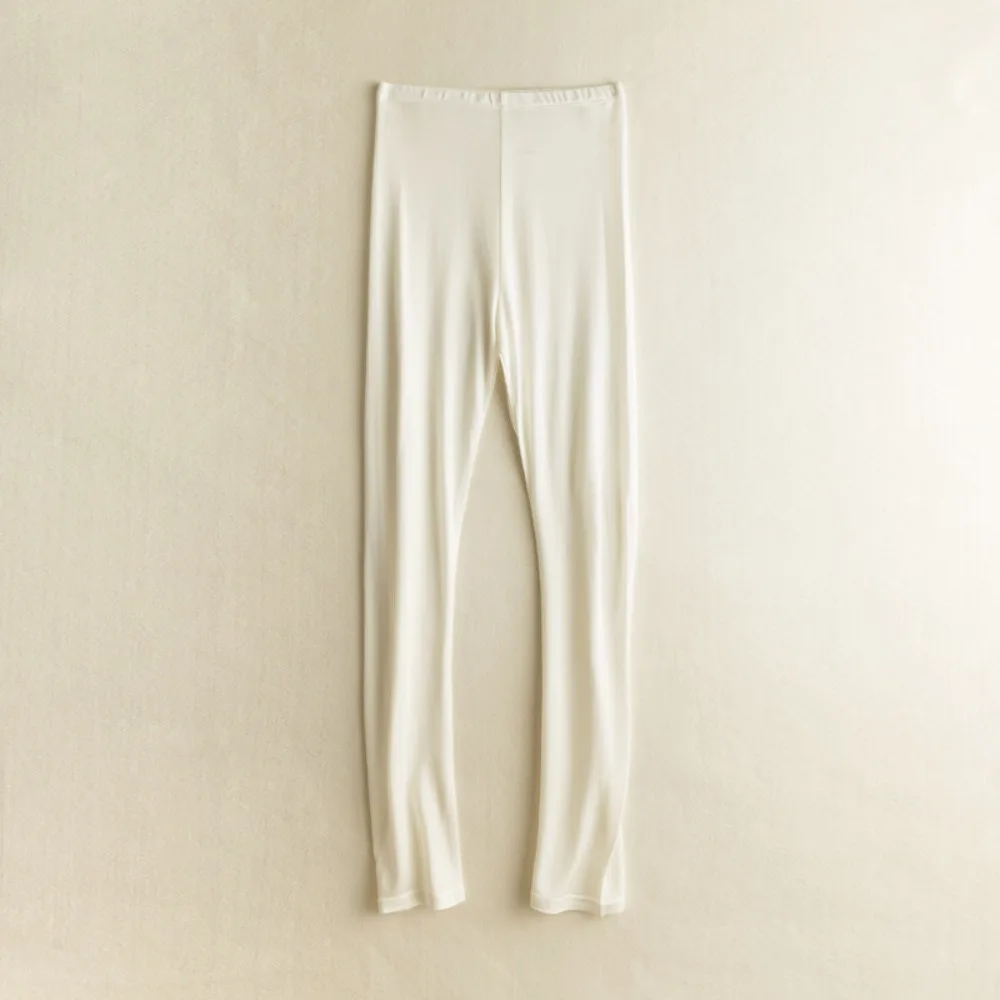 ملابس نسائية موضة خريف وشتاء 2025 23% حرير التوت الطبيعي بقصة ضيقة قابلة للتنفس لرفع الورك سراويل مرنة #5