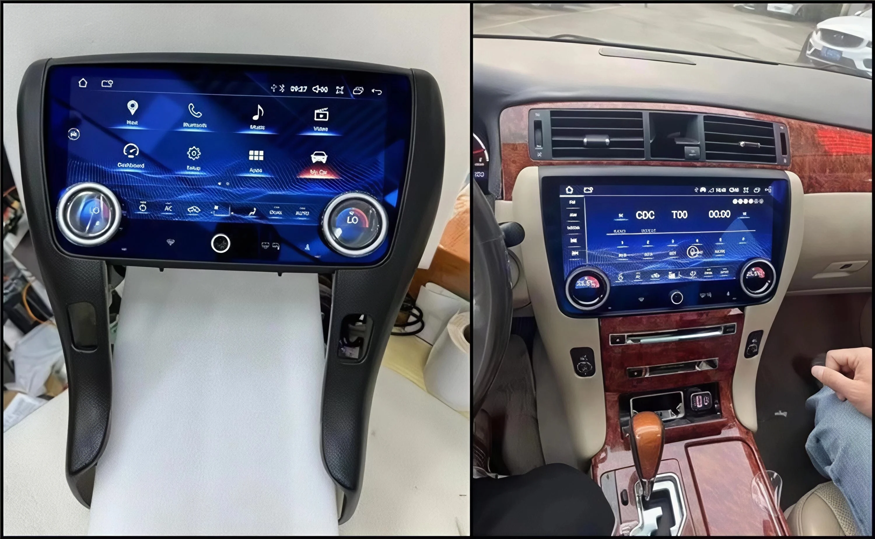 128GB Android Car GPS Navigation Head Unit For TOYOTA CROWN 12th 2005-2008 Stereo Multimedia Player Auto Headunit