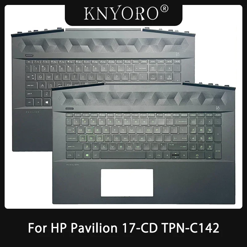 Original Neue US-Tastatur Für HP Pavilion 17-CD 17T-CD TPN-C142 Laptop Palmrest Abdeckung Top Hintergrundbeleuchtung Tastatur Fall L58645-001