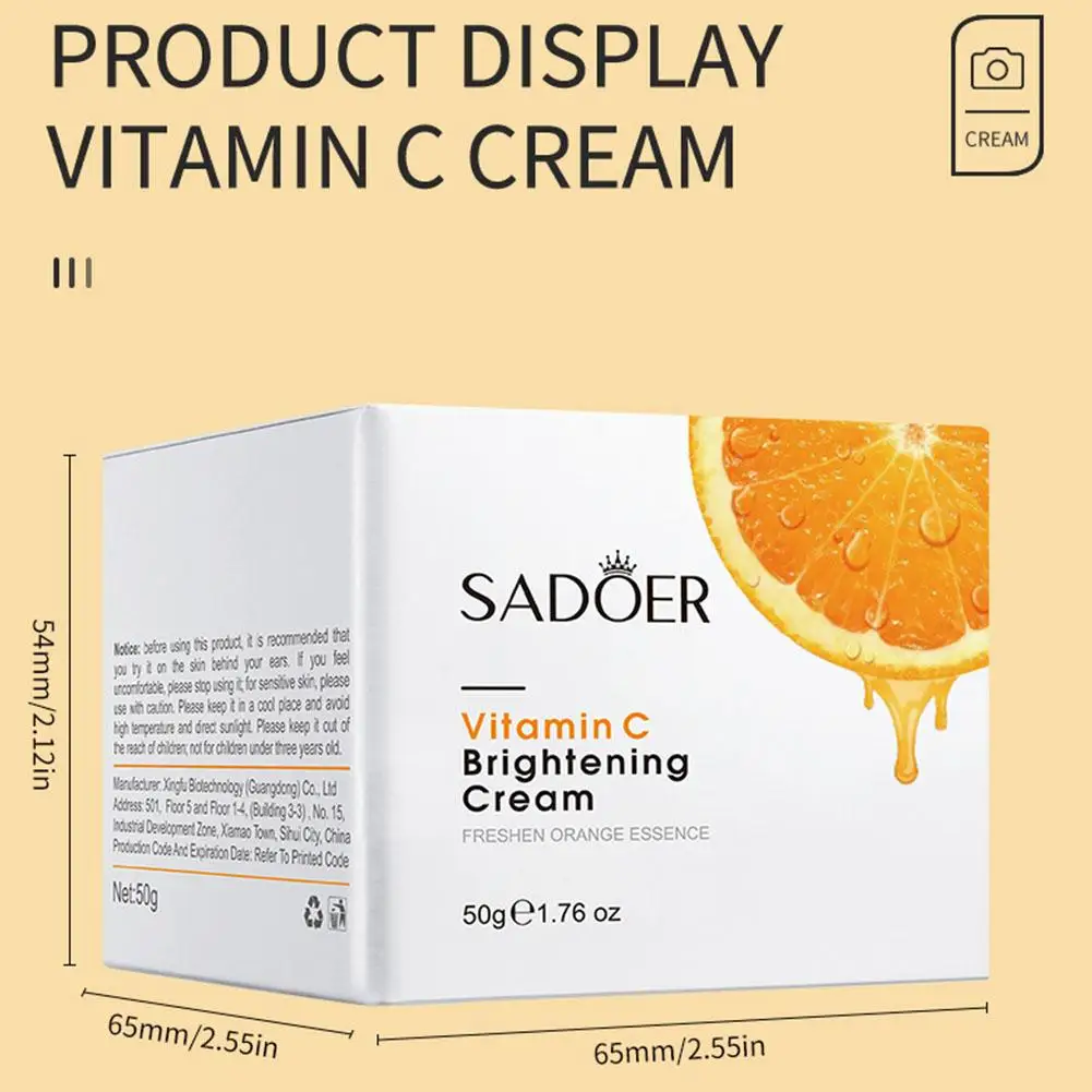 Serum Vitamin C 50G untuk Krim Ketiak Tekstur Kulit Melembabkan Memelihara Membersihkan Kulit Krim Ketiak Wajah