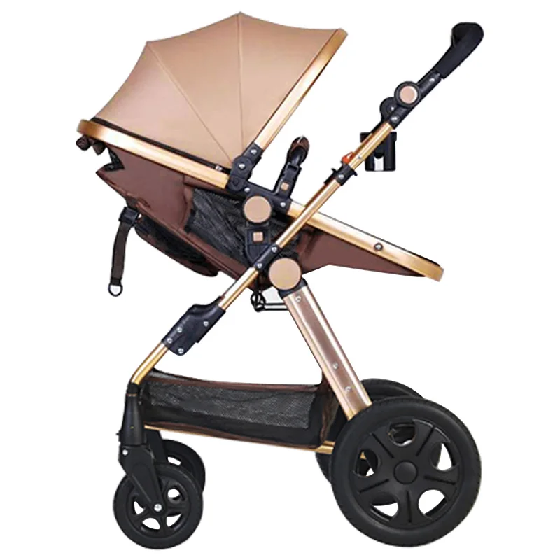 Coches Para Bebes. Baby Car Seat And Strollers Luxury Carriage Foldable Baby Stroller Pram 3 In 1 With Car Seat