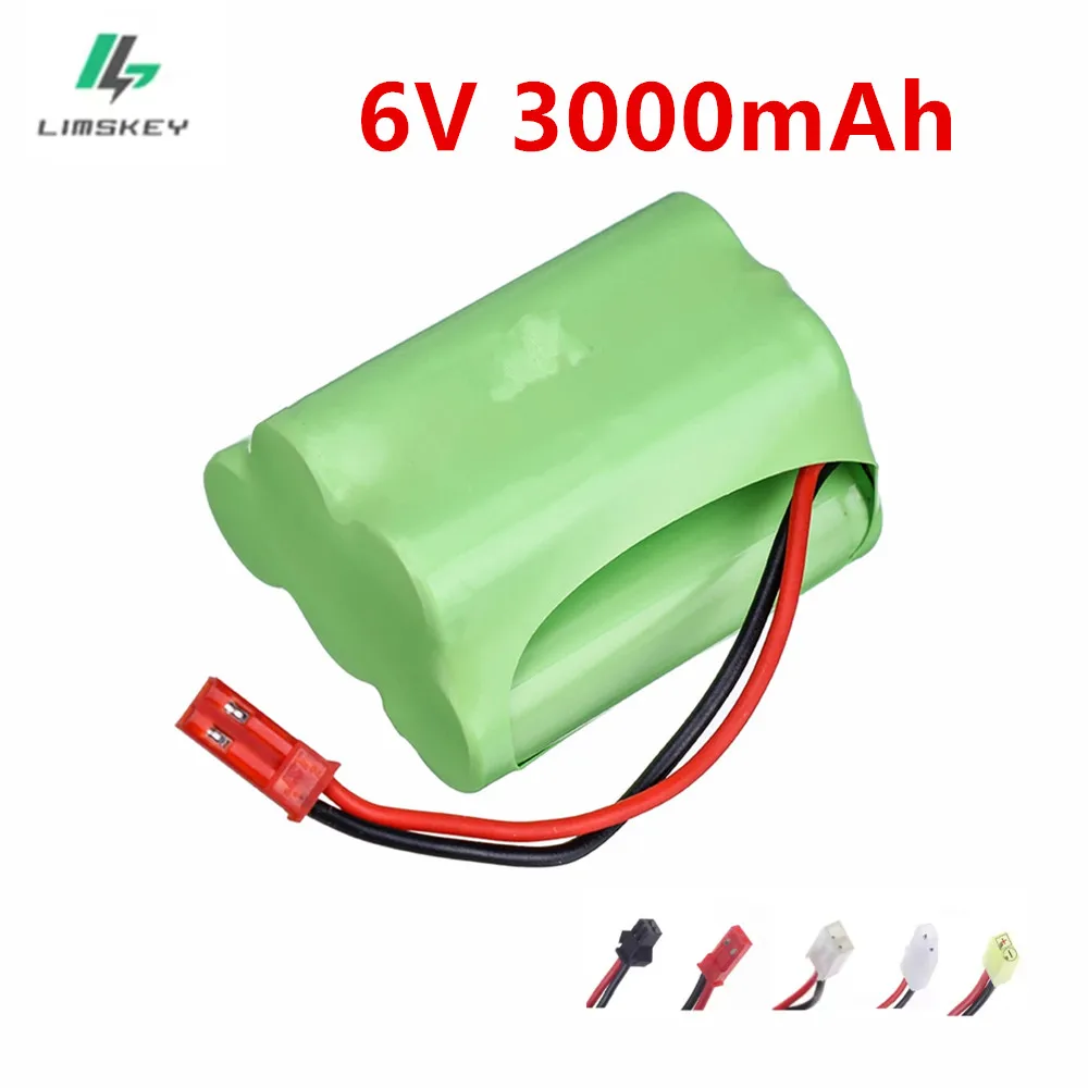 NI-MH 6V 3000mAh 2800mah 2400mah Rechargeable Battery 6 v nimh battery AA size for rc car toy boat model