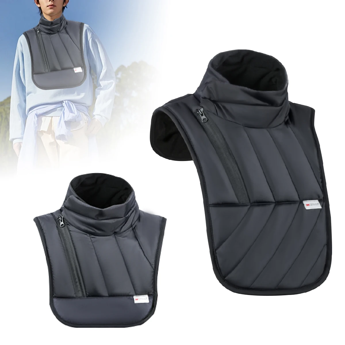 

Motorcycle Winter Warm Neck Scarf Motorcyclist Rider Chest Neck Protector Windproof Warmer Scarf Bibs Thermal Collar