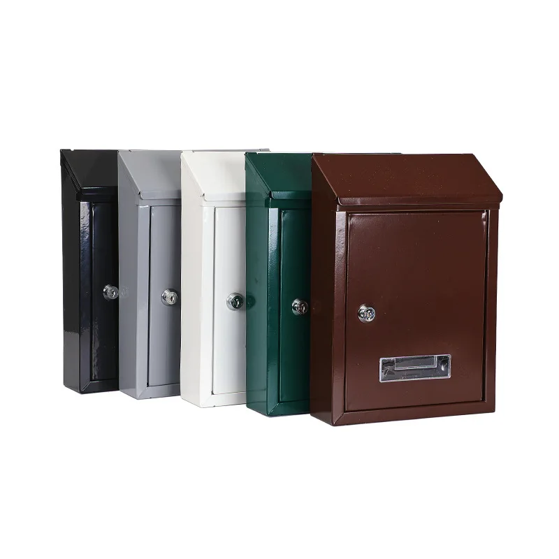 wall-mount-mailbox-metal-delivery-box-lockable-commercial-windproof-with-2-keys-outdoor-postbox-letterbox-for-gate-home