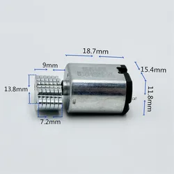 Micro 20mm Vibrating Motor DC  3V 3.7V Strong Vibration Tiny Mini 030 Motor 7.2mm*13.8mm Vibrator Head For Toy Massager Hobby