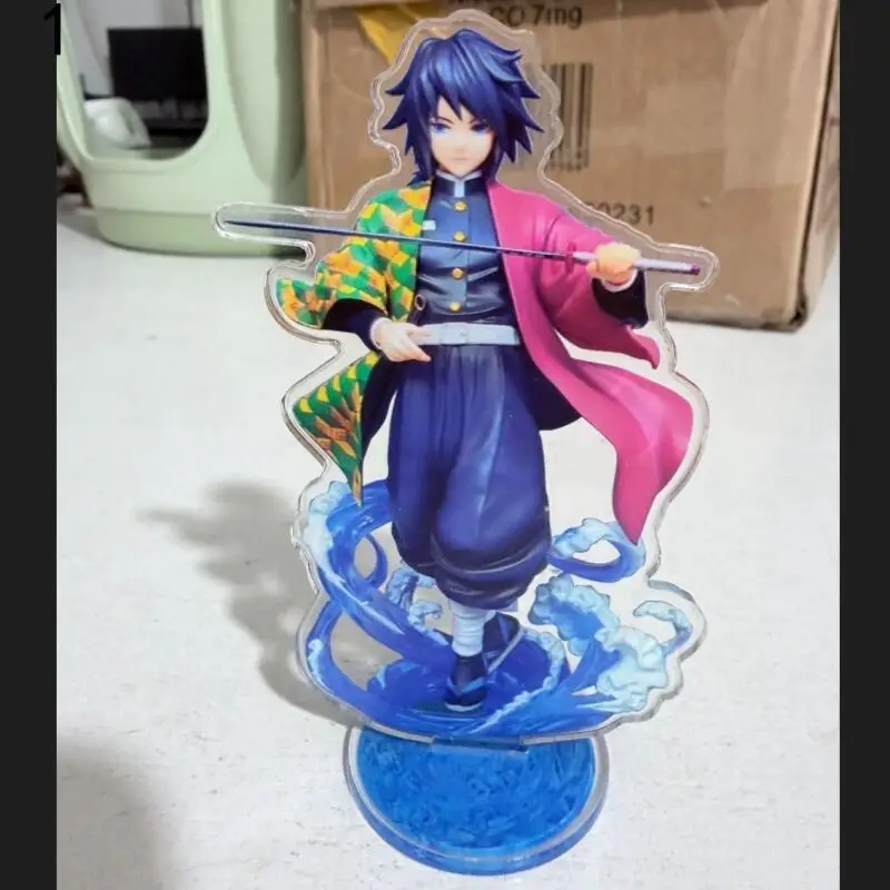 شيطان القاتل الطرفية Tomioka Giyuu الديكور حامل سطح المكتب الديكور الإبداعية الكرتون جديد Kawaii الساخن بيع هدية عيد