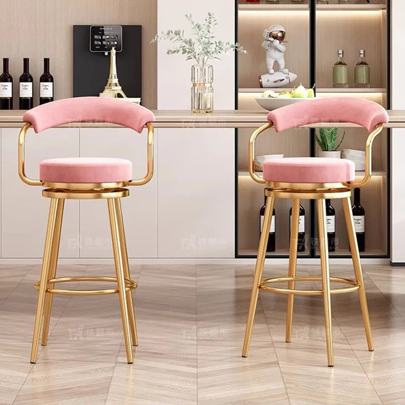 Leisure Stylish Bar Chairs Designer Support Comfortable Luxury Chairs High Bistro Taburete Alto Para Cocina Modern Furniture