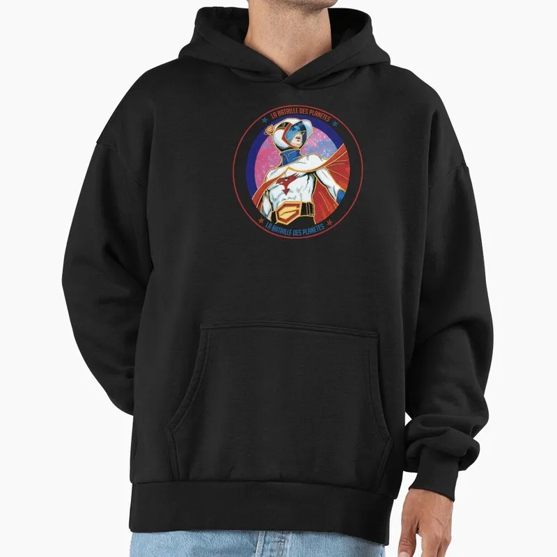 Kagaku Ninja-Tai Gatchaman Science Ninja Team Fleece Pullover Hoodie Vintage 70s Anime Battle of the Planets G-Force Fan Tops