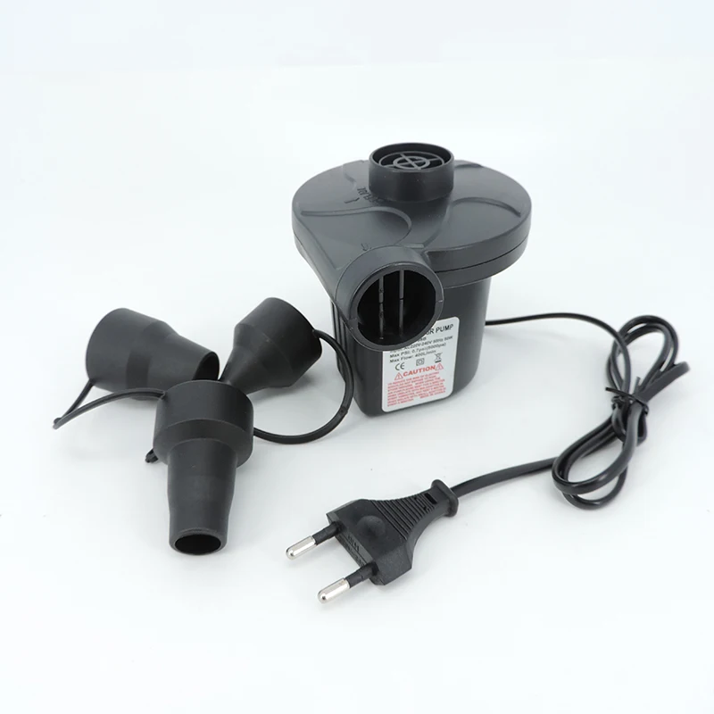 12V 220V Electric Air Pump Potable Inflatable Pump Compressor For Mattress Swimming Pool Fast Air Filling Inflator Blower Nozzle