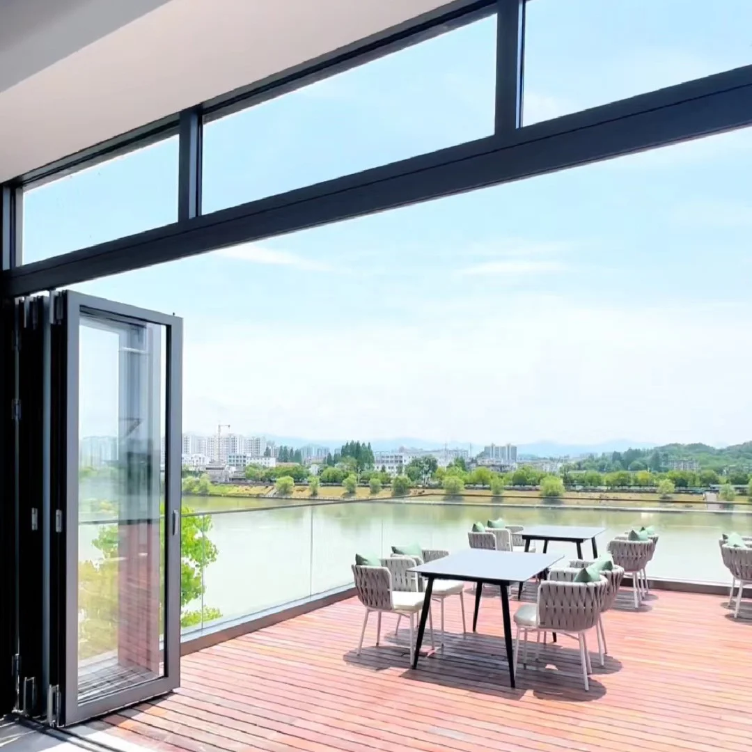 Custom Cheap Lightweight Grill Glass Shower Toilet Bathroom Bi Fold Door High Quality Product Warranty Soundproof Door Folding D