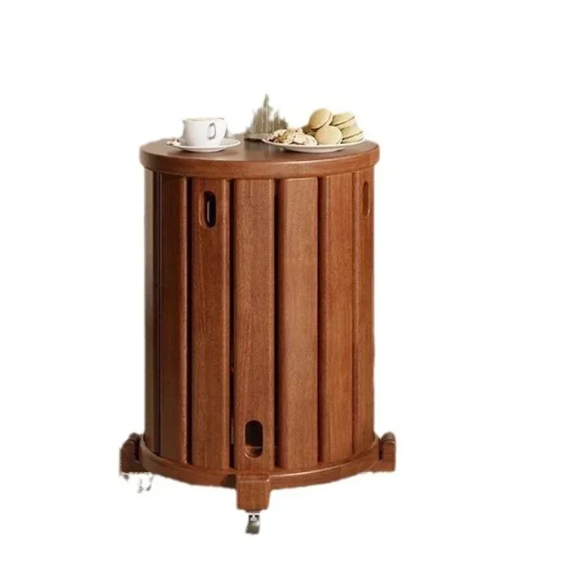 Solid wood stackable stool for home use, simple modern stacking music spare thickened round stool chair is strong and durable
