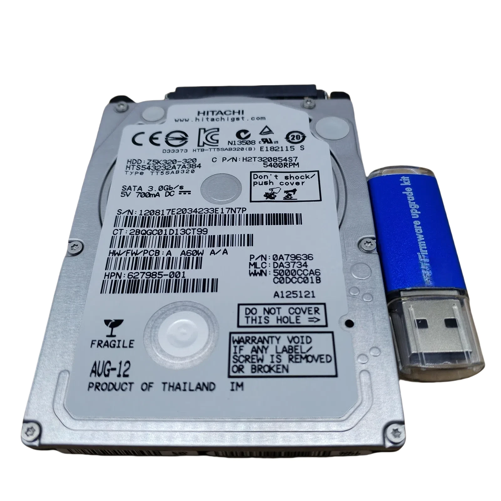 Nieuwe HDD Harde Schijf 320G Past Voor HP Designjet T1300 PS T790PS