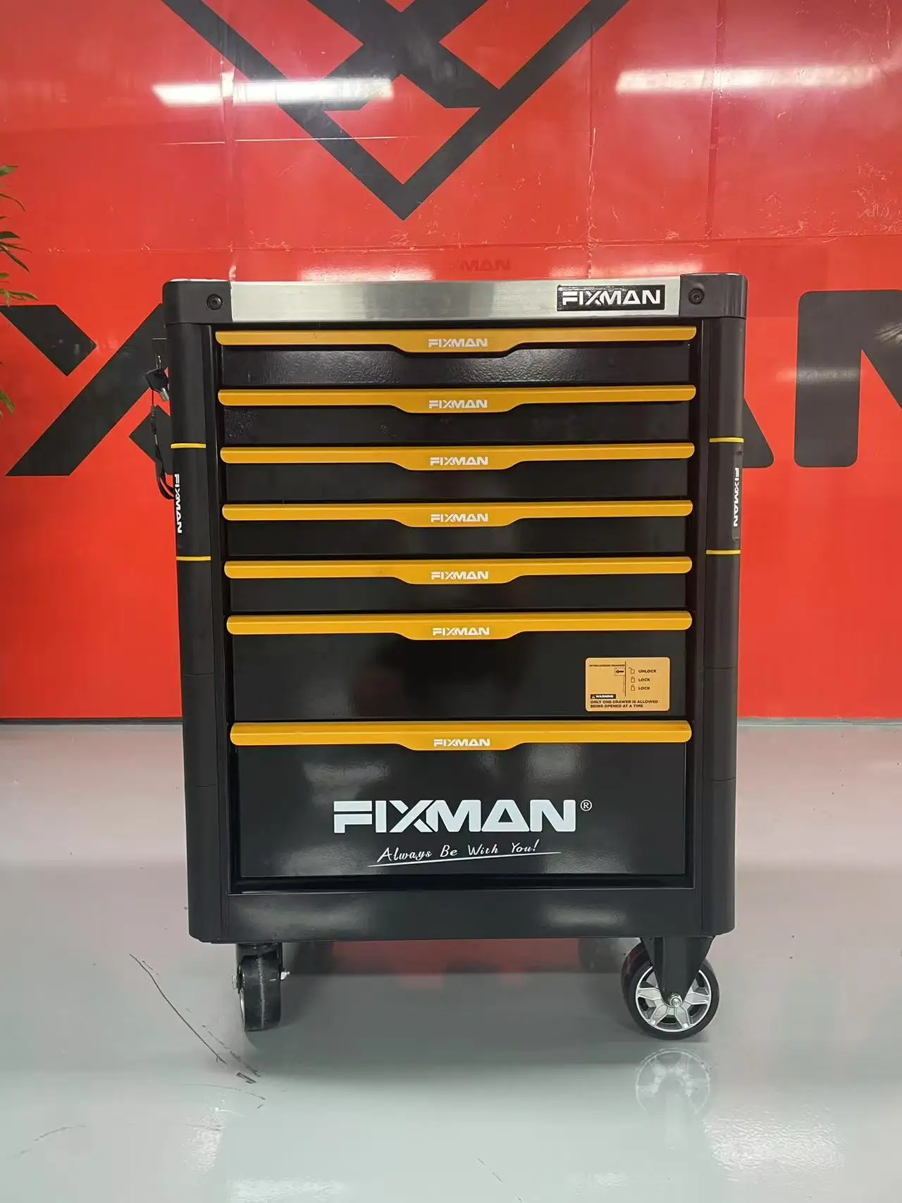 Ticar New Model Workshop 7 Drawers Metal Tool Cabinet Industrial Countertop For Car Tire Repair