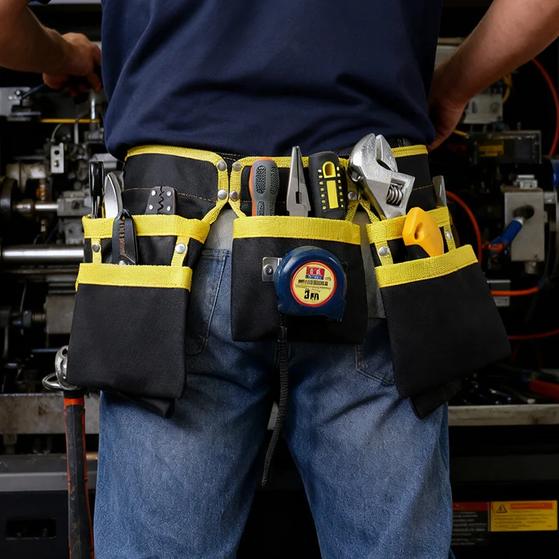 Multi-functional Electrician Tools Bag Waist Pouch Belt Storage Holder Organizer Oxford Cloth