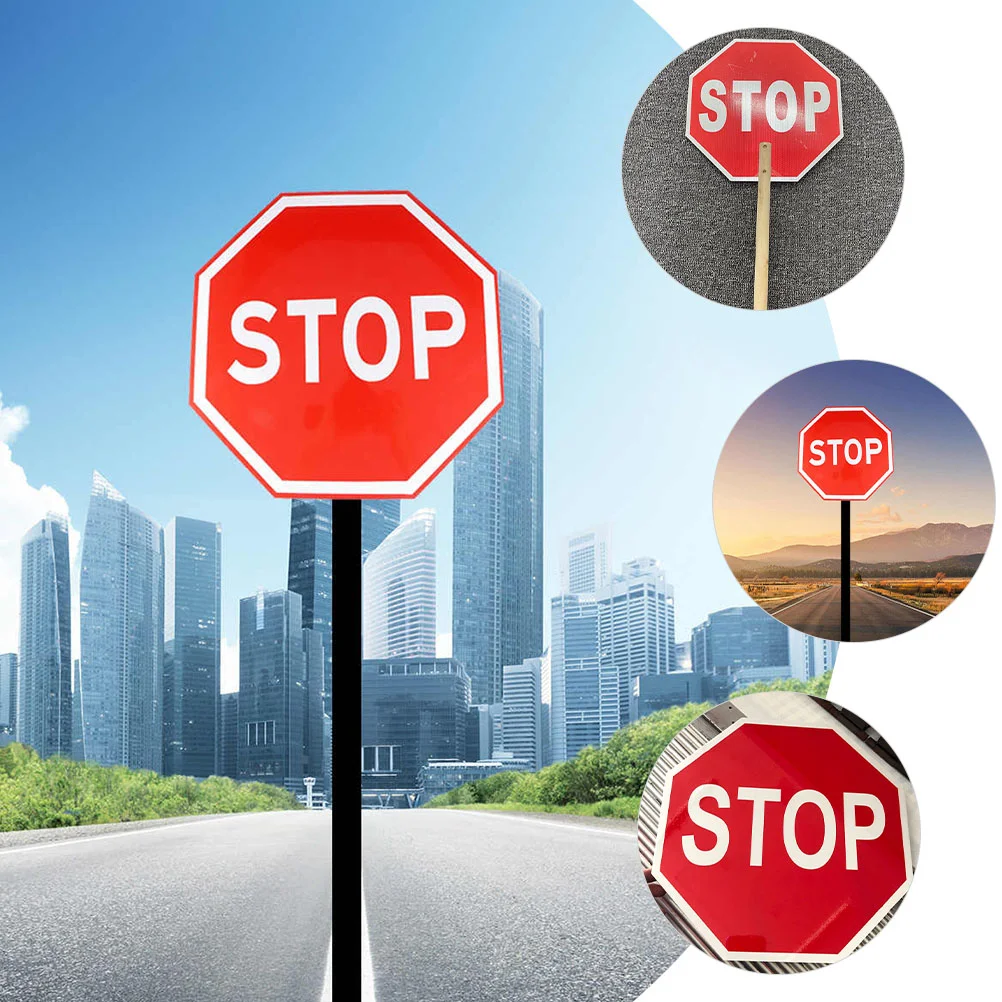 Street Signs Reflective Traffic STOP Road Flash Safety Aluminum Plate Warning Child