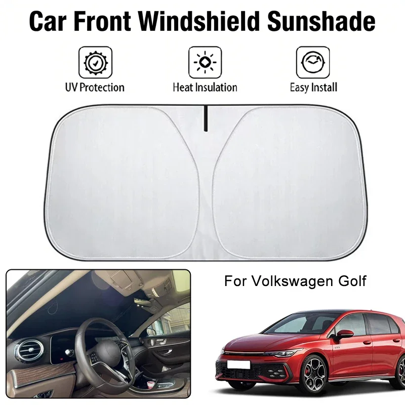 

Foldable Car Windshield Sun Shade UV Block Heat Insulation For Volkswagen Golf Interior Protection Accessories