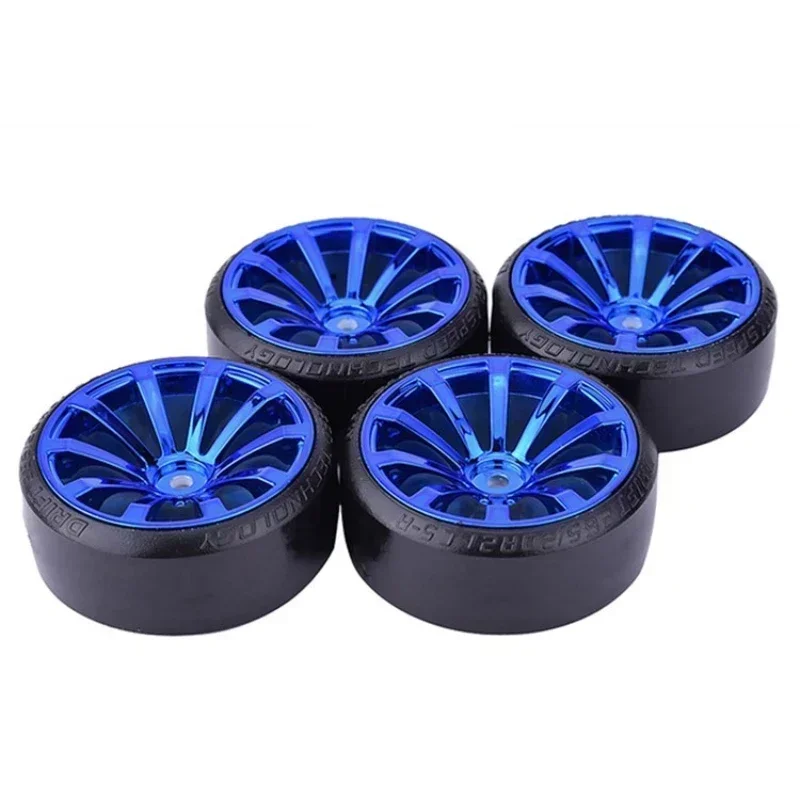4Pcs RC Hard Pattern Drift Tires Tyre Wheel for Tras HSP Tamiya HPI 1:10 RC On-road Vehicle Drifting Car Hard Tyre Set