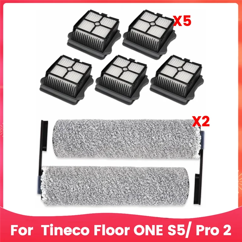 

ABGH-Сменные детали пылесоса, роликовая щетка с фильтром для Tineco Floor ONE S5/Pro 2, аксессуары для беспроводного пылесоса