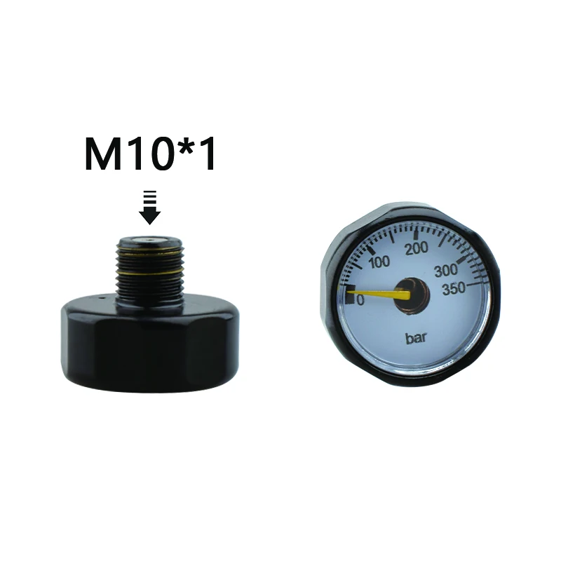 

HPA Scuba Mini M10*1 Pressure Gauge 350BAR Manometer Black Regulador Cricket Station CO2 Soda Water Stream Diving Accesories