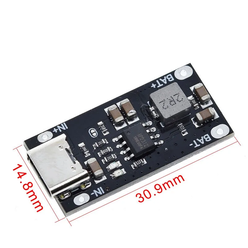 2~200Pcs 3A High Current Polymer Ternary Lithium Battery Charging Board 5V to 4.35V 5V to 4.2V Supports TypeC Input