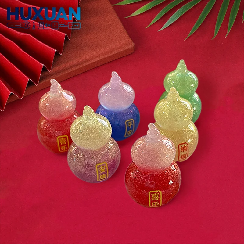 Creative Miniature Landscape Gourd Peace Joy And Wealth Resin Accessories DIY Pendant Car Ornament Jewelry