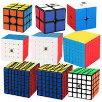 MOYU MeiLong 2x2 3x3 4x4 5x5 6x6 7x7 Magic Cubes Stickerless Cube Speed Magico Cubo Educational Puzzle Children Toys 큐브