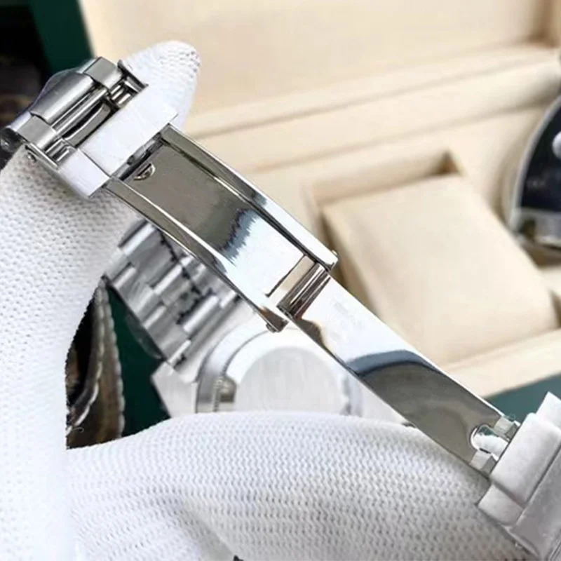 حار بيع ساعة رجالي فاخرة أعلى نظيفة 3235 وظيفة كاملة ساعة ميكانيكية الرياضة الصلب الياقوت مرآة مقاوم للماء للرجال #6