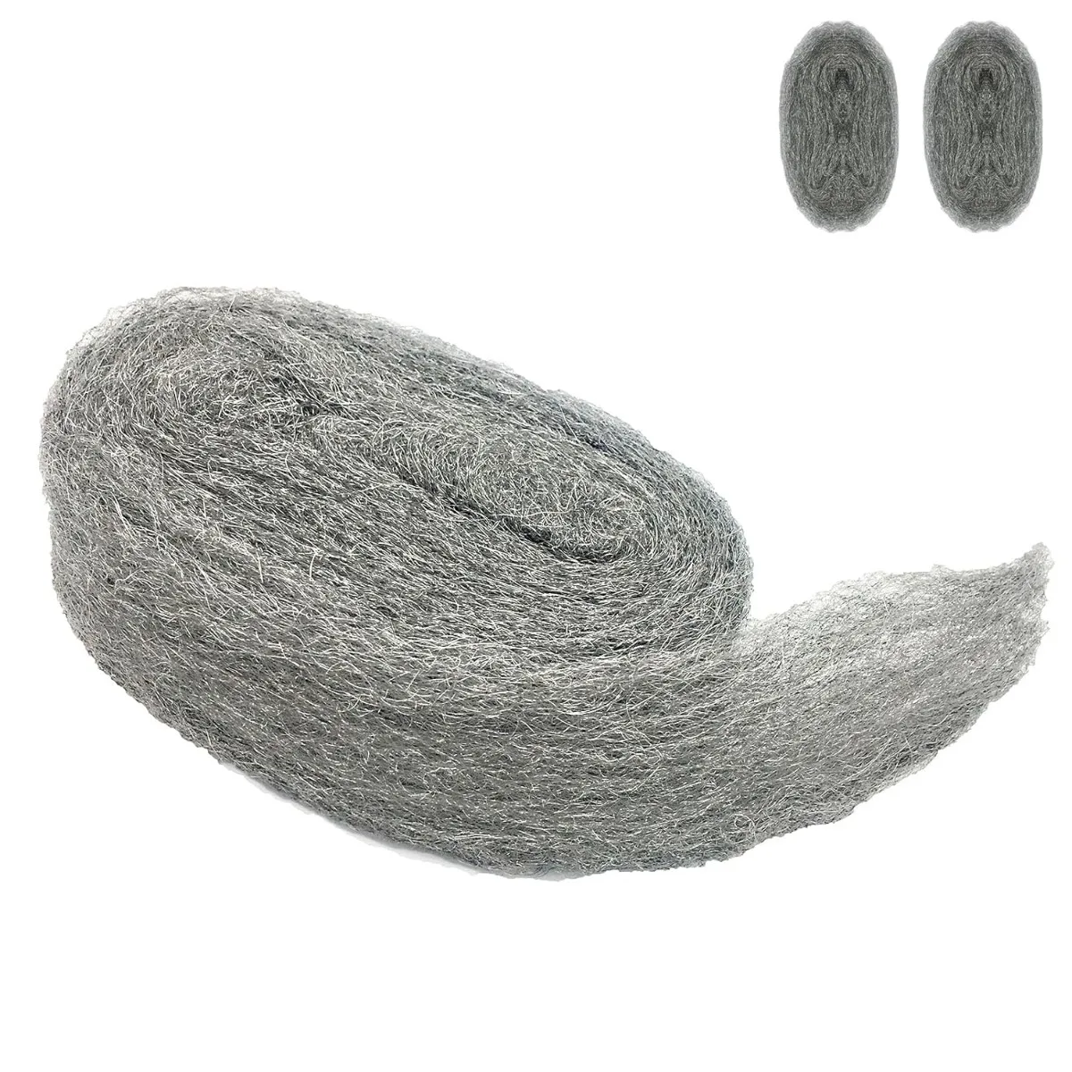 

Heavy Duty Steel Wool Roll made of sturdy steel fiber, chew resistant and durable, works as effective gap blocker and mice control barrier. Easy to trim and suitable for sealing gaps around house, garage, garden, pipeline and vent.