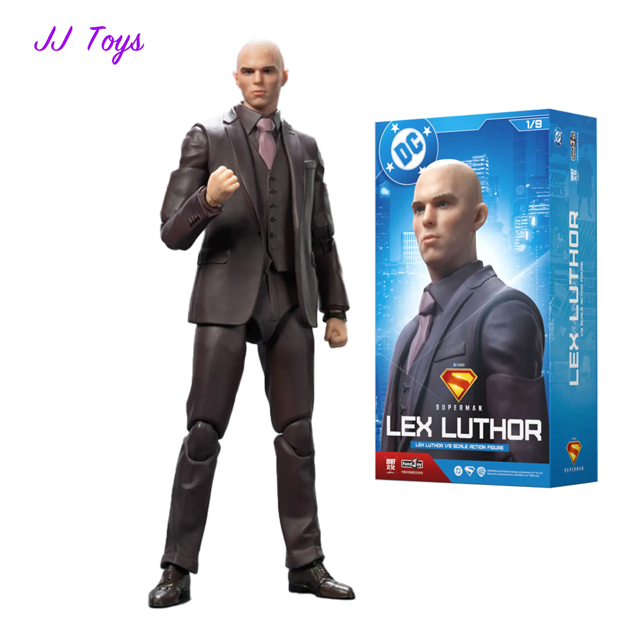 

19cm Fond Joy Marvel Comic Movie Figures Lex Luthor Action Figure Statue Model Doll Collection Toys Gifts