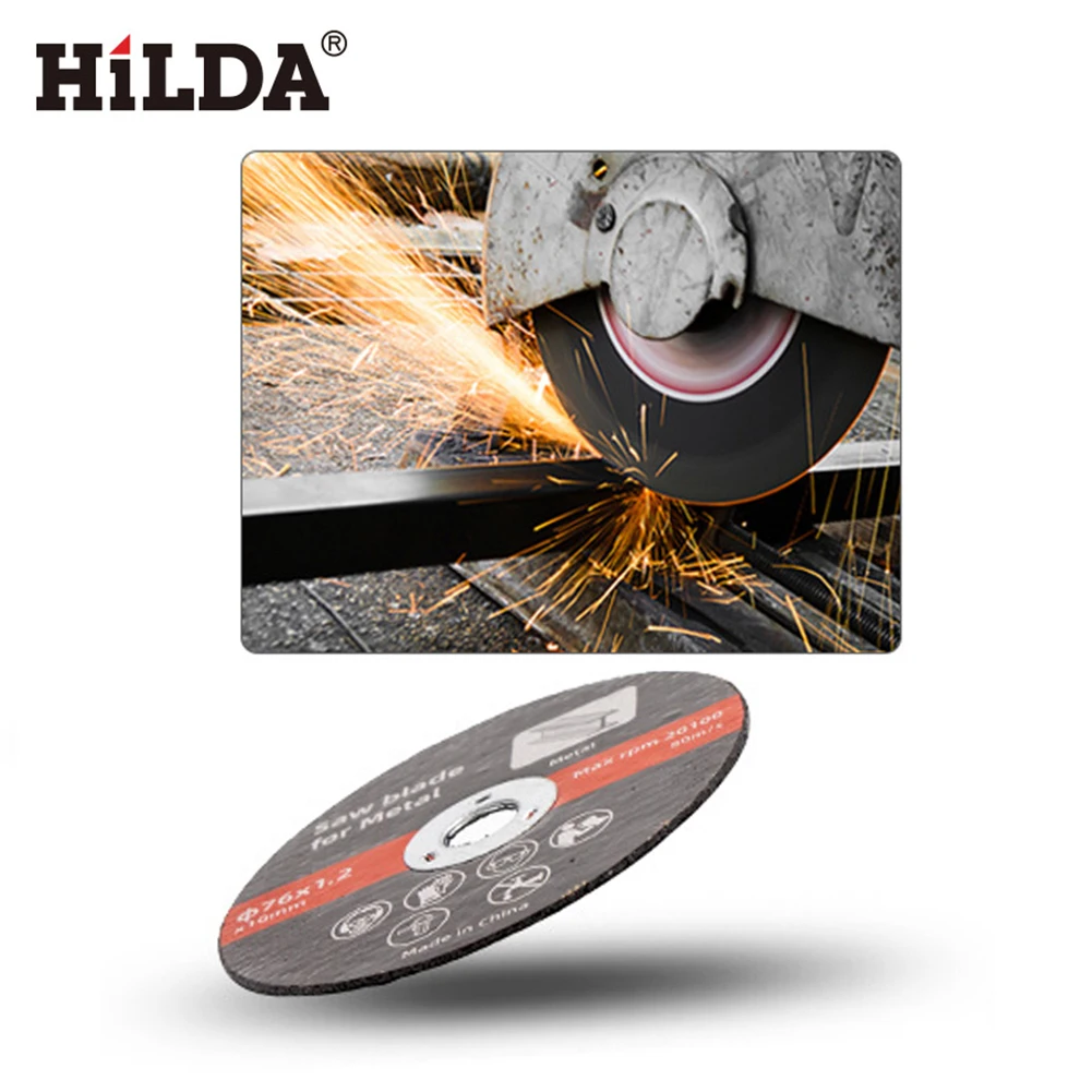 1-50PCS 76mm Metal Cutting Disc 10mm Bore Cut Off Wheel Angle Grinder Disc for Metal Stainless Steel Sanding Grinding Saw Blade