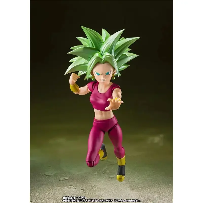 BANDAI-figuras de acción originales de S.H.Figuarts, Super Saiyan, Kefla, Dragon Ball Z, juguetes en Stock