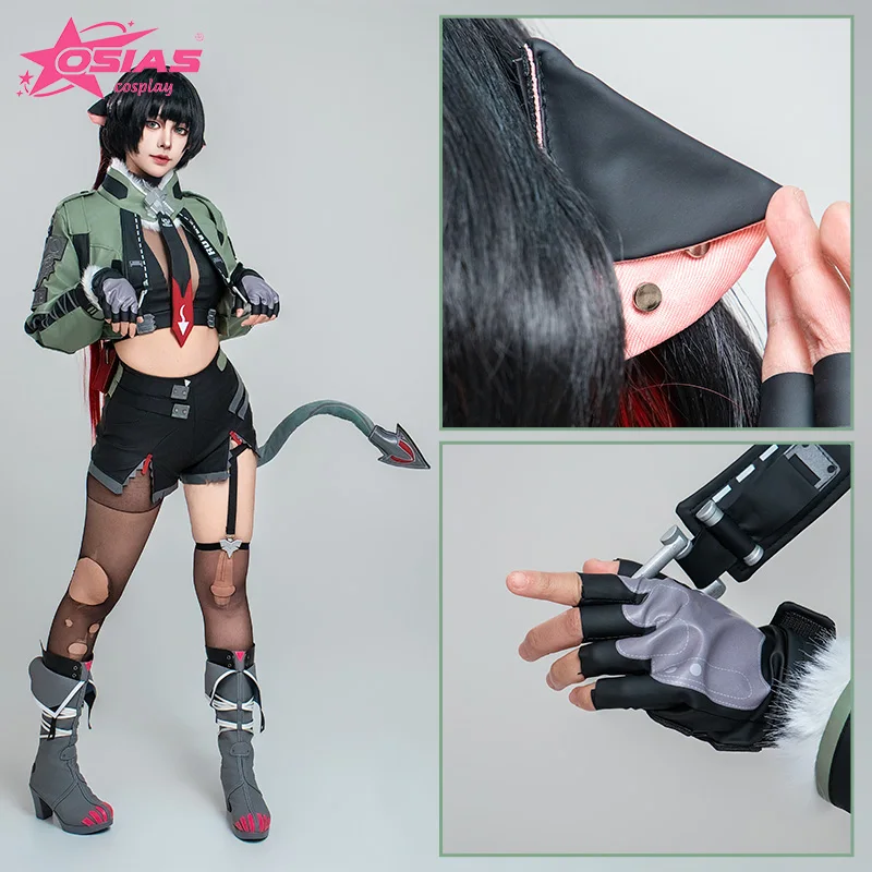 مجموعة أزياء OSIAS جين دو التأثيرية جين دو شعر مستعار جين دو أحذية Zenless Zone Zero