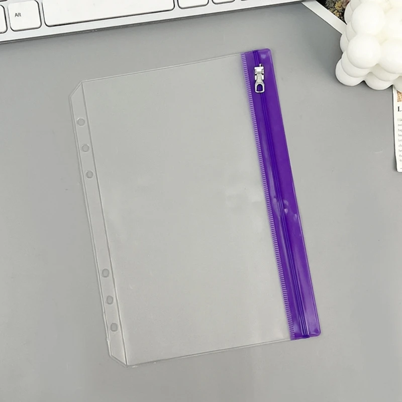 10x/Set Budget Binder Pockets Zipper Binder Insert Pages Document Folders Dropship
