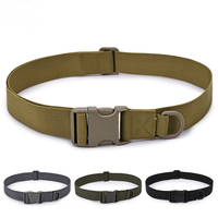 Outdoor Combat Belts Quick Release Tactical Belt Fashion Black Khaki Gray Men Canvas Waistband Hunting Cycling 125cm