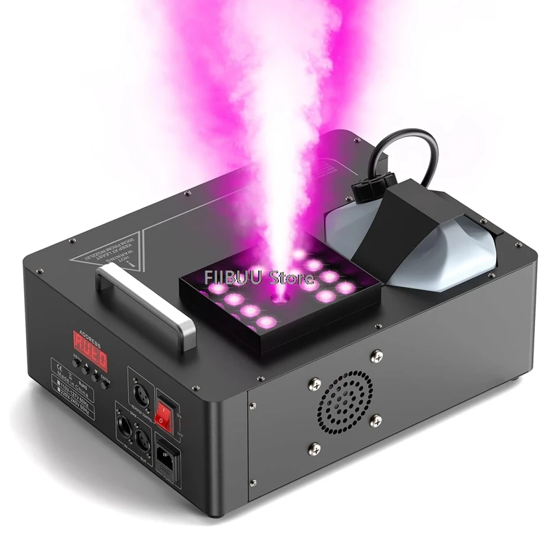 

1500W High Power Fog Machine with 18 LED Lights Smoke Machine with Wireless Remote for Halloween DJ Party Wedding Stage Fogger