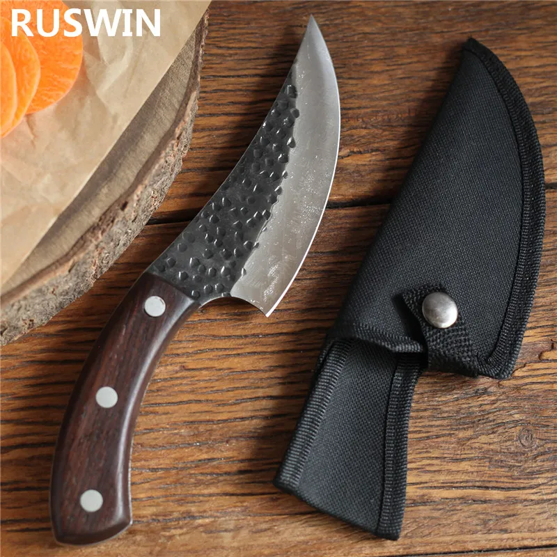 Slaughter ตัดมีดโกนหนวดปลอม Slaughtering ปลามีดสแตนเลสหมู Stall มีดตัดเนื้อ Sheath กรณี